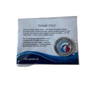 Carnival Liberty VIFP Club 2024 Collectible Cruise Ship Pin